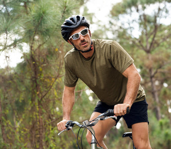 Cycling with bluetooth glasses