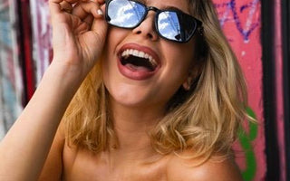 Hadar Adora Having Fun with those Lucyd Lyte Bluetooth Sunglasses