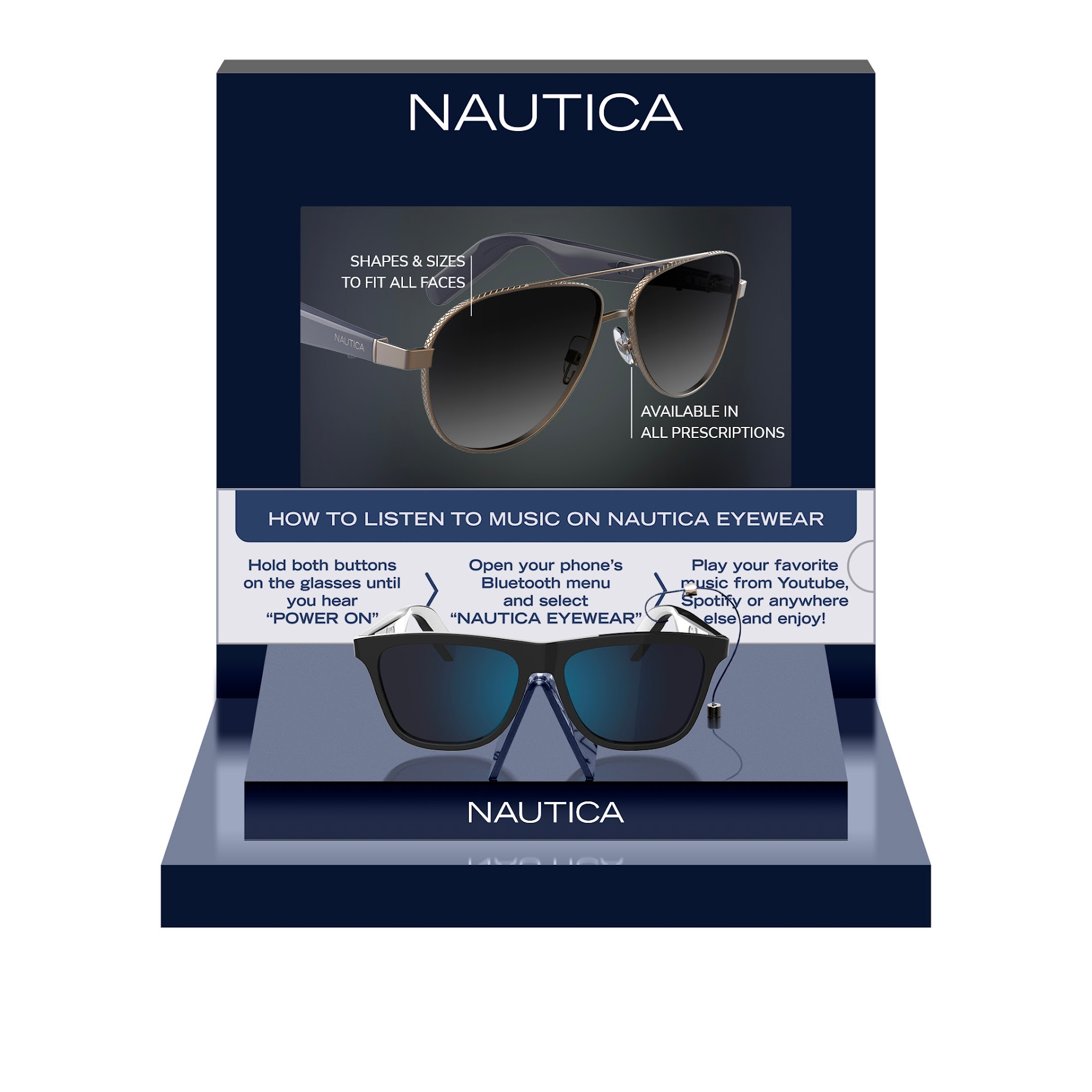 Nautica LCD Display Centerpiece