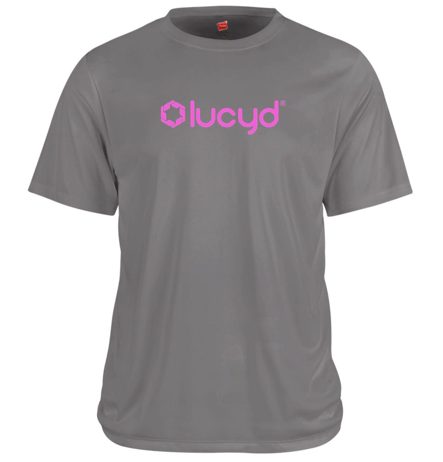 Team Lucyd Athletic Tee - Slate/Fuschia